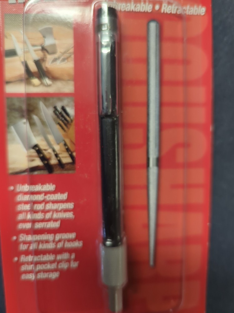 AccuSharp Retractable Diamond Rod - Knife Hook Tool Sharpener