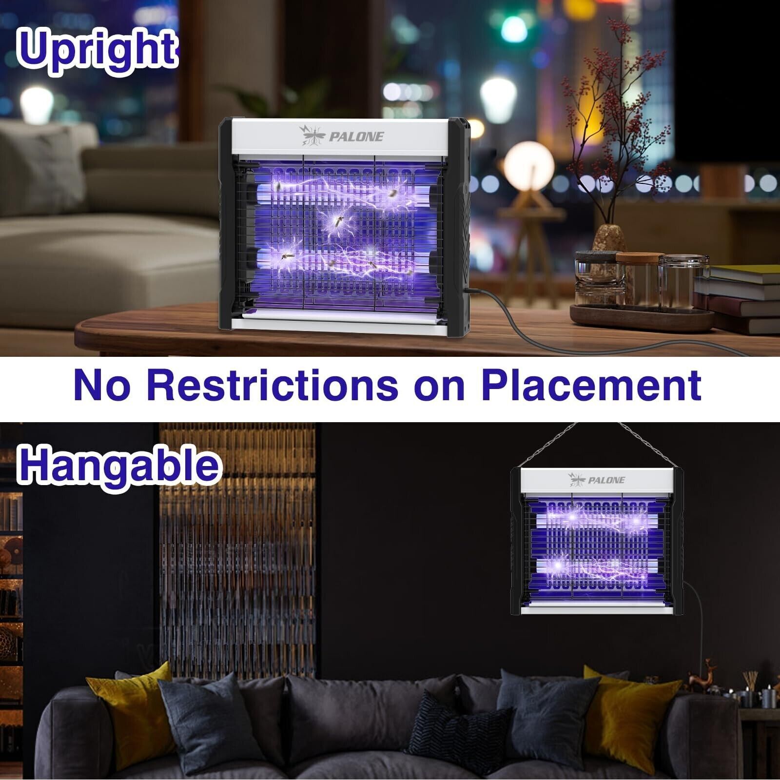 Lamp Insect Killer Mosquito Zapper Bug Pest Fly Trap Electric Indoor Lights Lawn