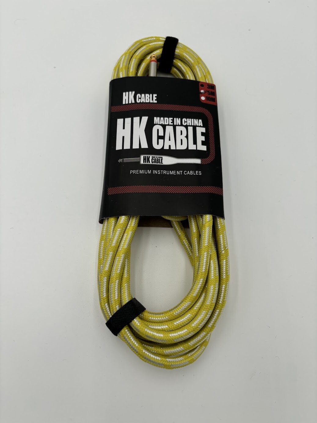Guitar Cable - 5m (15 ft plus) - Straight Angle Jacks - Ships from USA