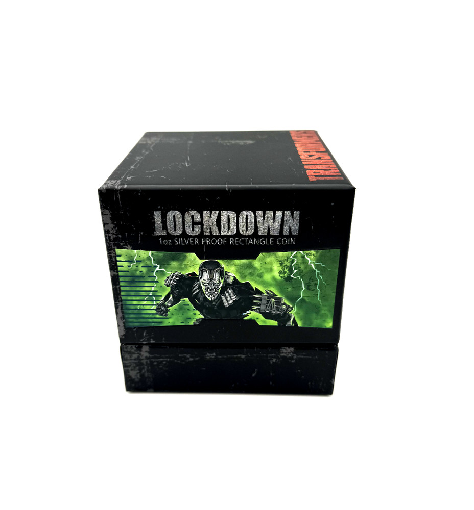 2014 Transformers Lockdown 1 oz silver proof lenticular coin