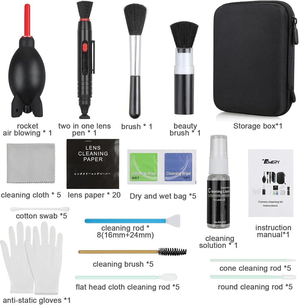 Professional 17-in-1 Camera Cleaning Kit