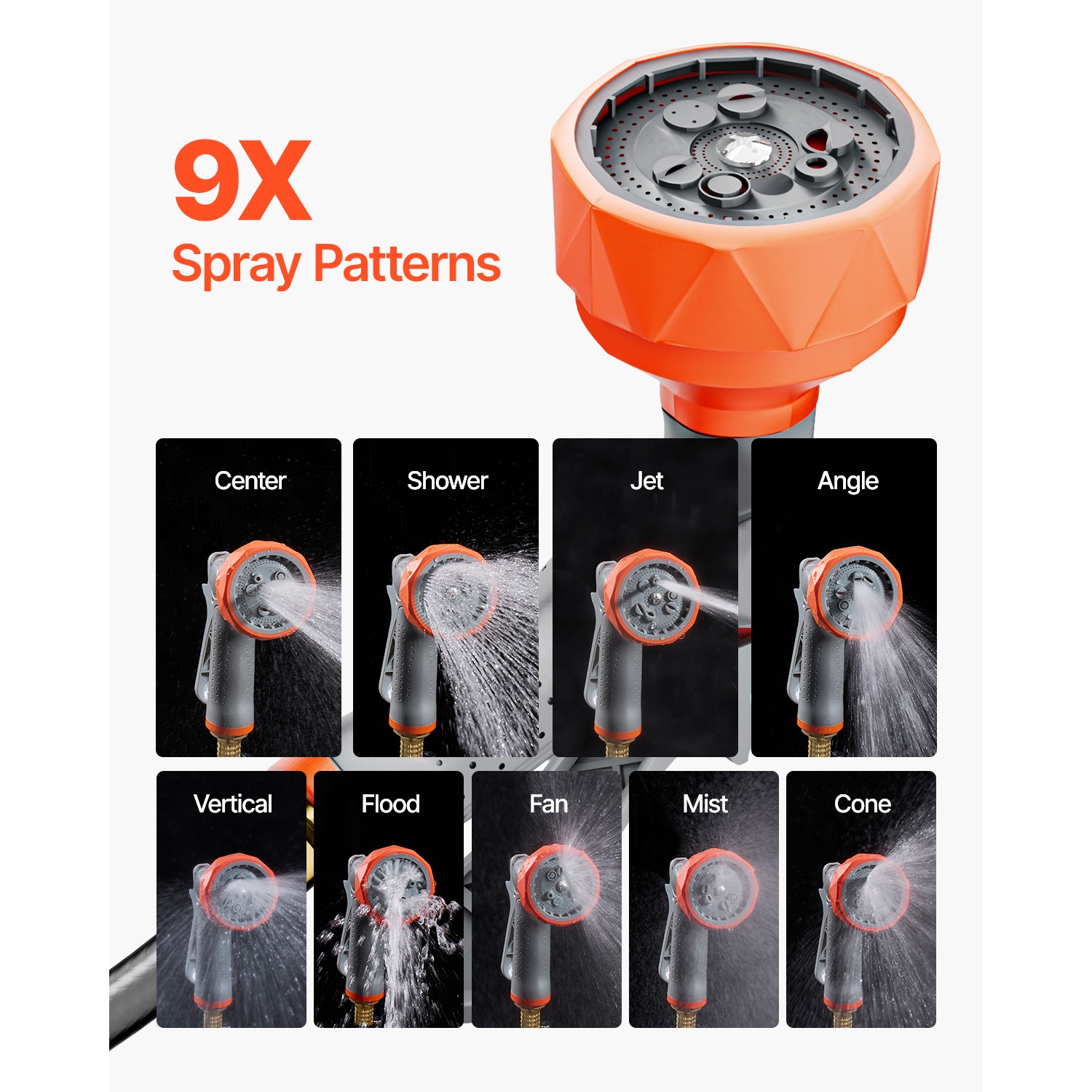 Retractable Garden Hose Reel 5/8 Inch x 100 ft Wall Mounted Garden Hose