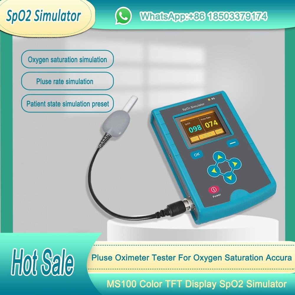 MS100 SpO2 Simulator Pulse Oximeter Accuracy Oxygen Saturation