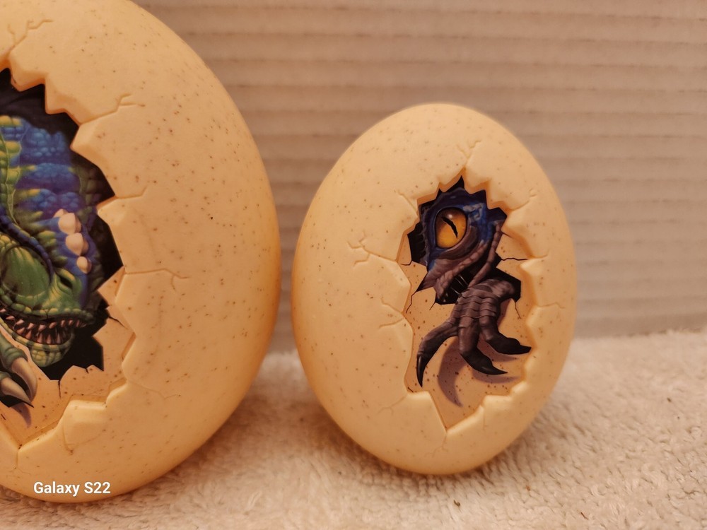 3 NERF Plastic Dinosaur Egg Targets