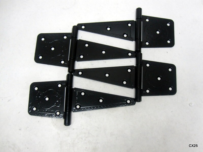 Pack of 4 Buffalo Hinge Gate Hinge 9" Overall Length, 5.5" Flag