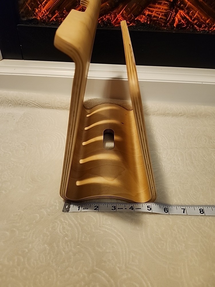 SAMDI Bamboo Tablet Laptop Riser Stand Heat Vent Plus Keyboard Storage