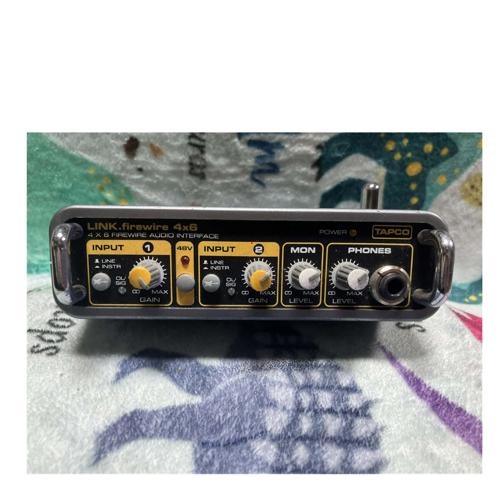 TAPCO LINK.firewire 4x6 FireWire Audio Interface 4x6 Channels 48V Phantom Power