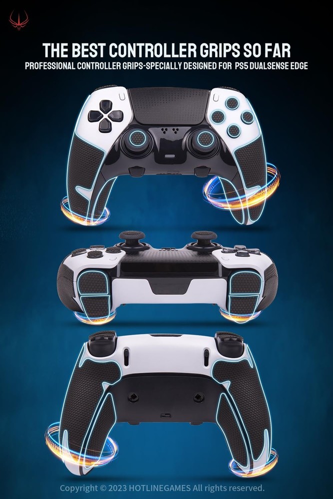 Controller Grips Compatible with PS5 Dualsense Edge, PlayStation 5 Controller...