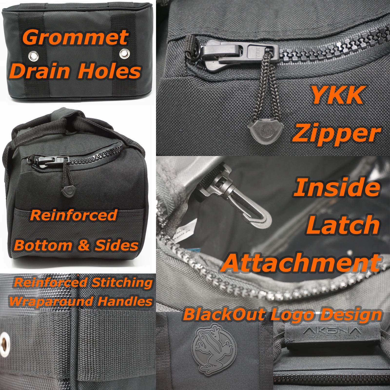 Akona Weight Bag BlackOut - Heavy-Duty Dive Gear Storage