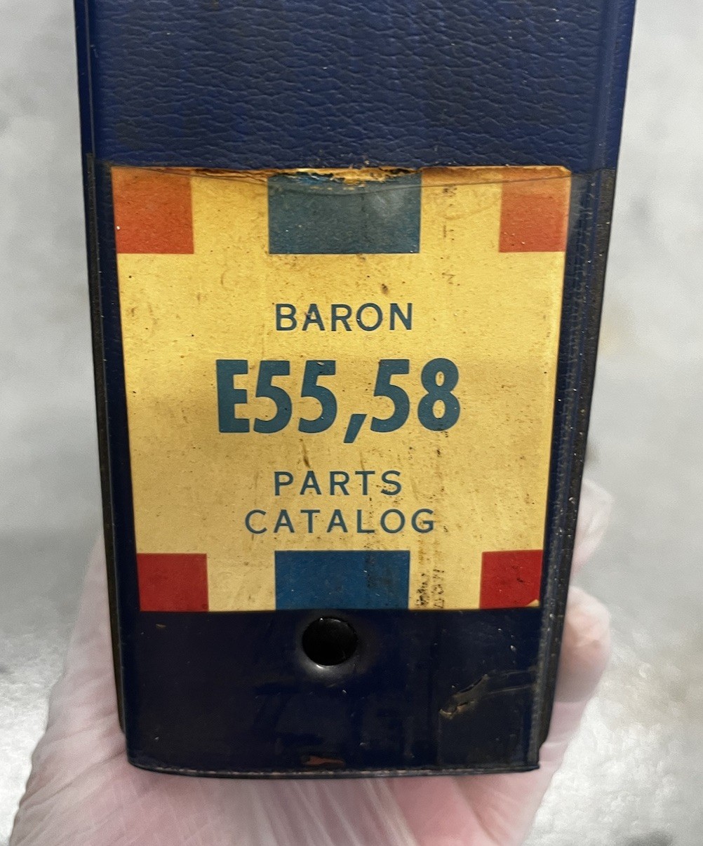 Beechcraft E55, 58 Baron Parts Catalog 58-590000-5 Original