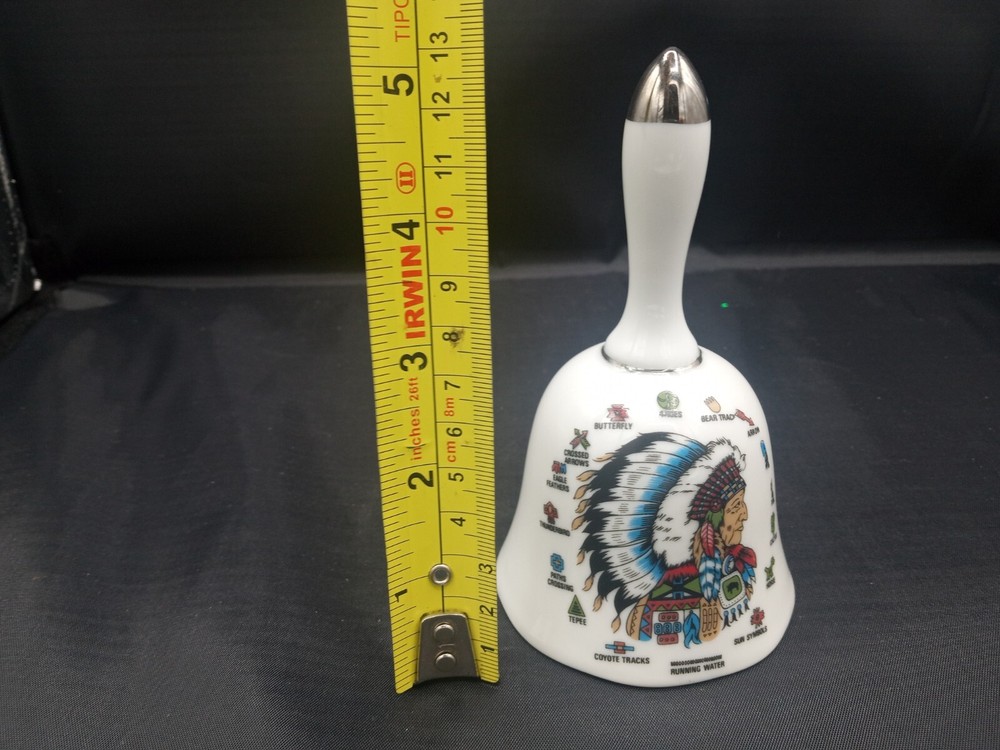 Vintage Indian Chief Ceramic Bell