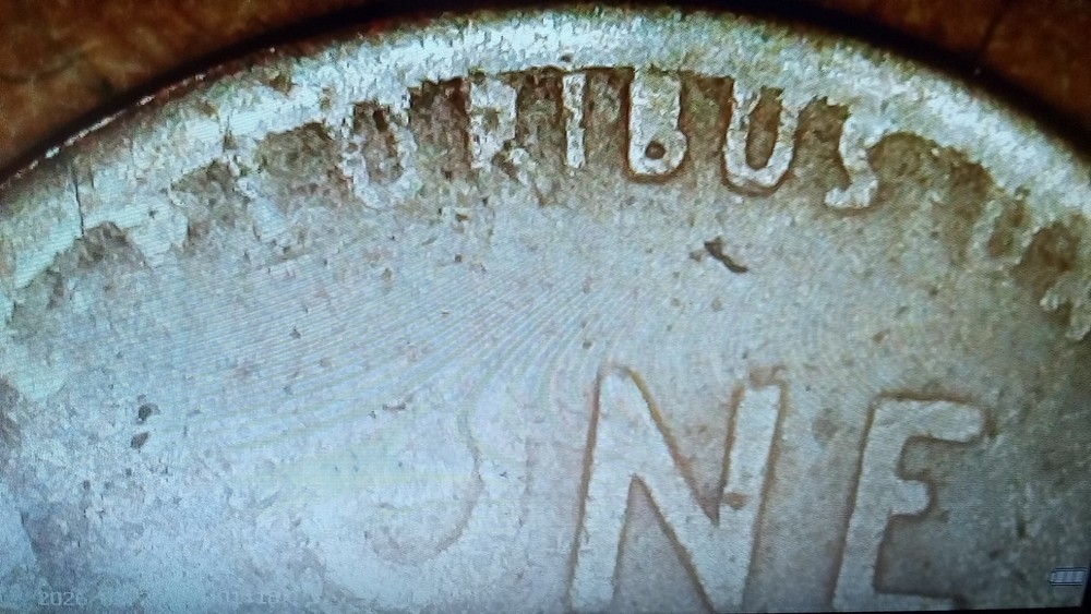 1923 S Lincoln Cent Wheat Cent Error Lamination