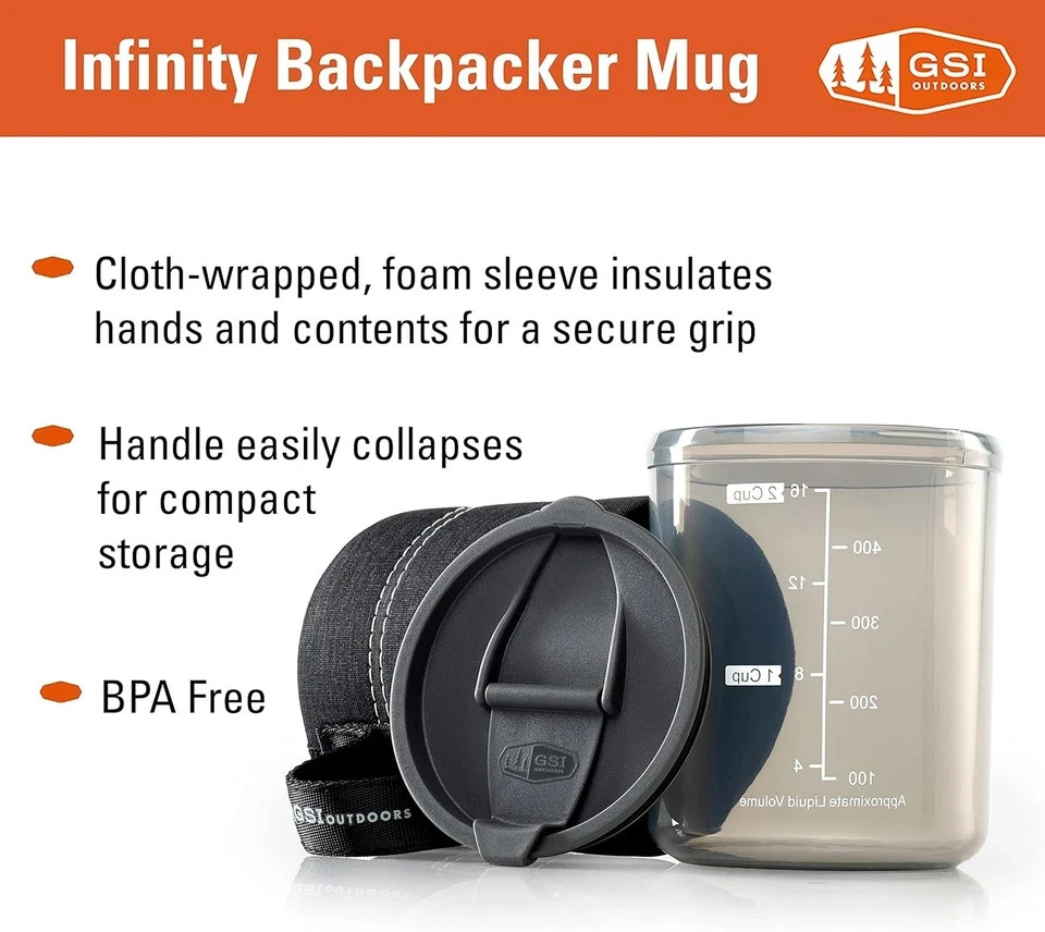 GSI Outdoors Infinity Mug Backpacking Camping Cup