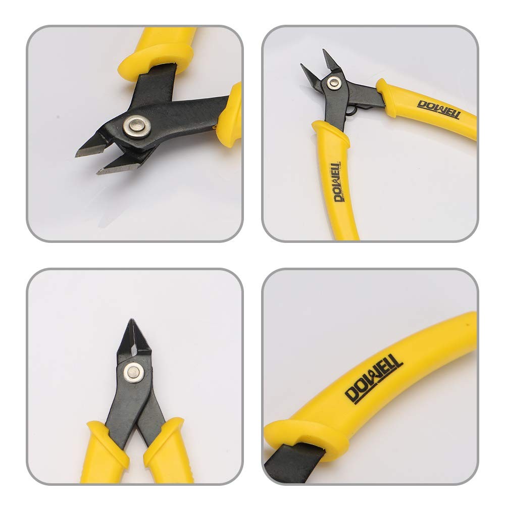 DOWELL Micro Cutter Flush Electronics Soft Wire Cutters Professional...