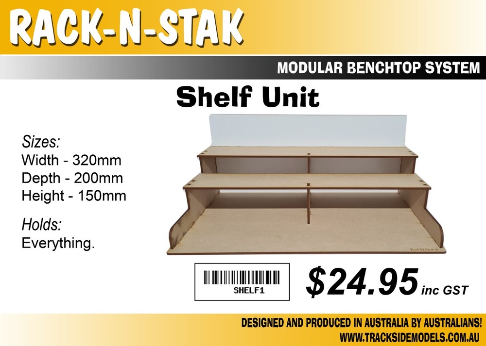 Rack N Stak - Modular Benchtop System  "Shelf Unit"