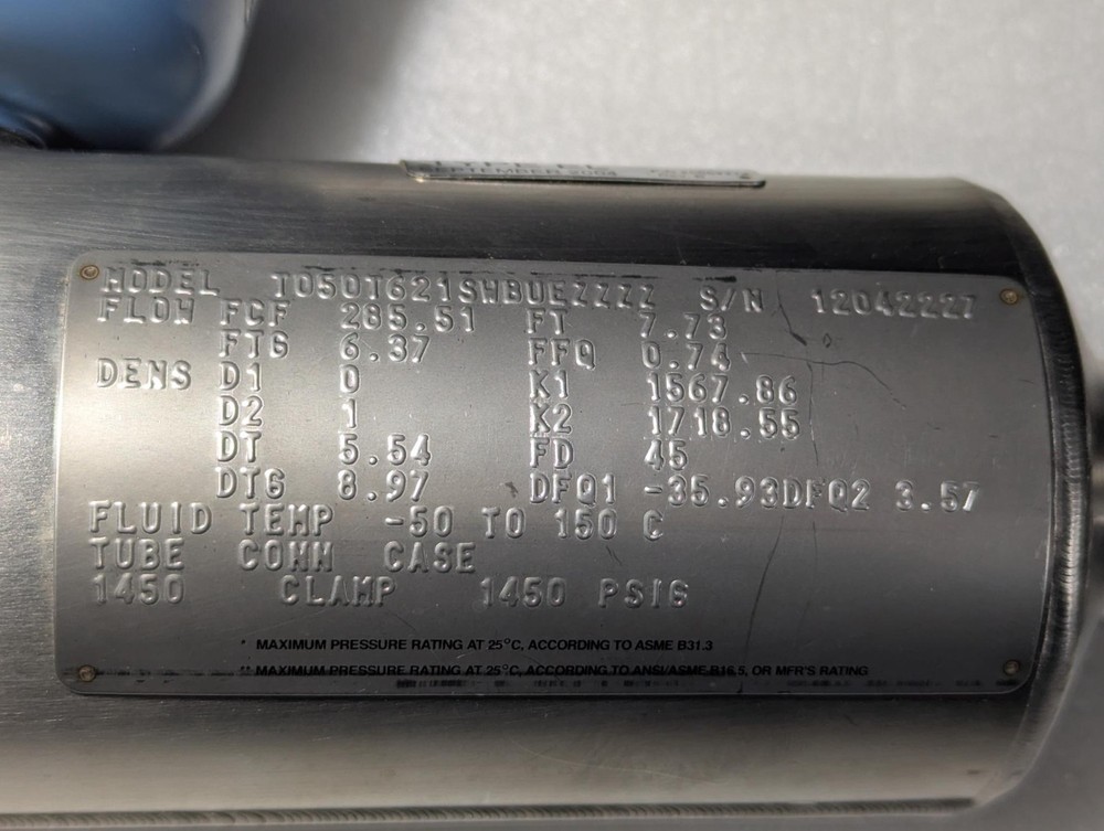 Micro Motion T050T621SWBUEZZZZ Mass flow sensor