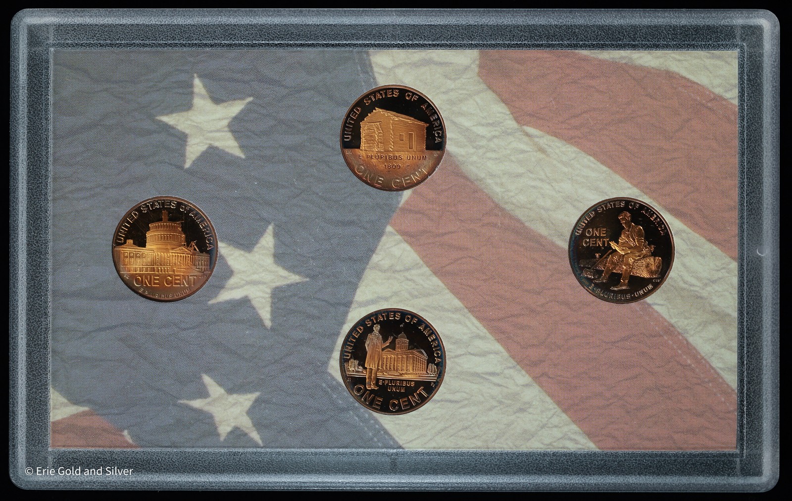 2009 S Lincoln One Cent Bicentennial Proof Set Toned - Toning - Nice!