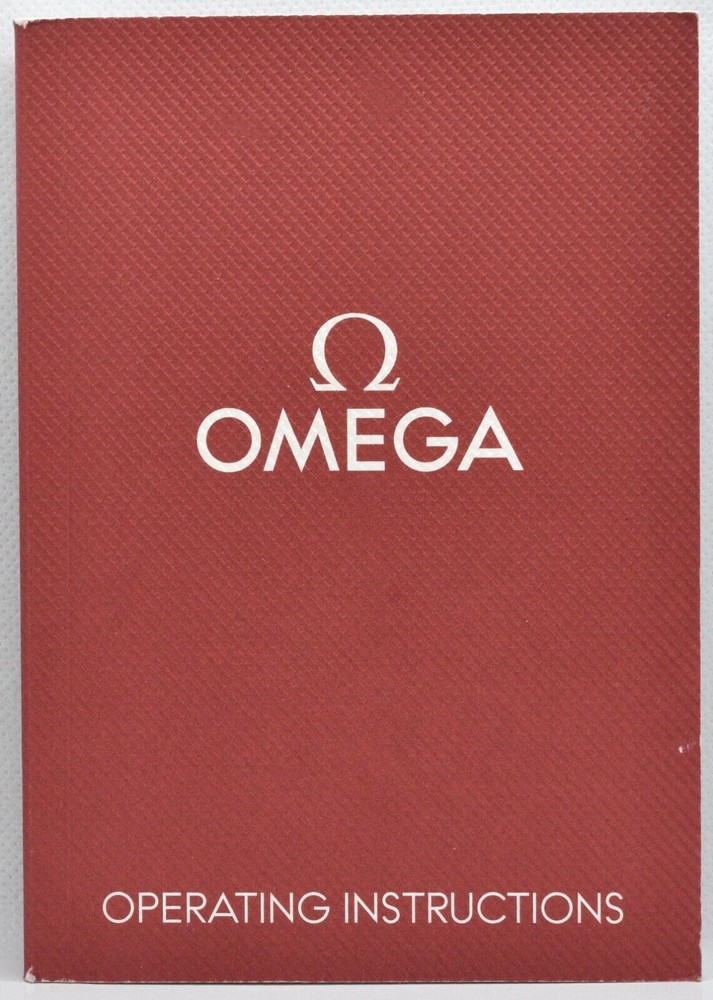 Omega Speedmaster Seamaster GMT Watch Operating Instructions Book 2002 - 2019