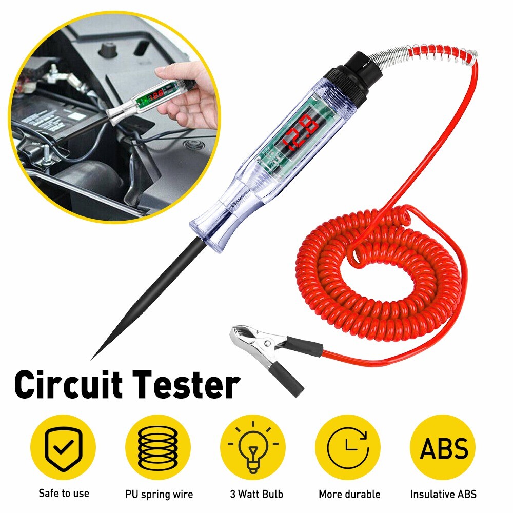 Car Auto 6-24V Power Probe Circuit Electrical Digital Tester Test Device System