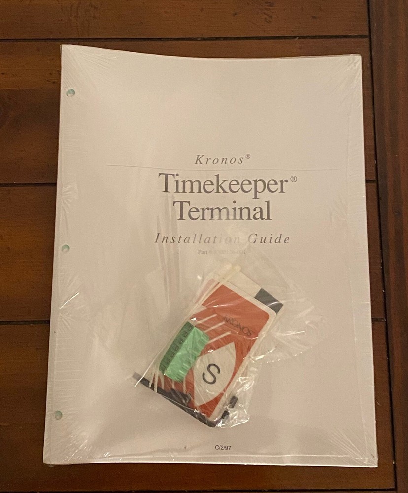 New Kronos Time Keeper Series 400 Model 460f Mint In Box Complete