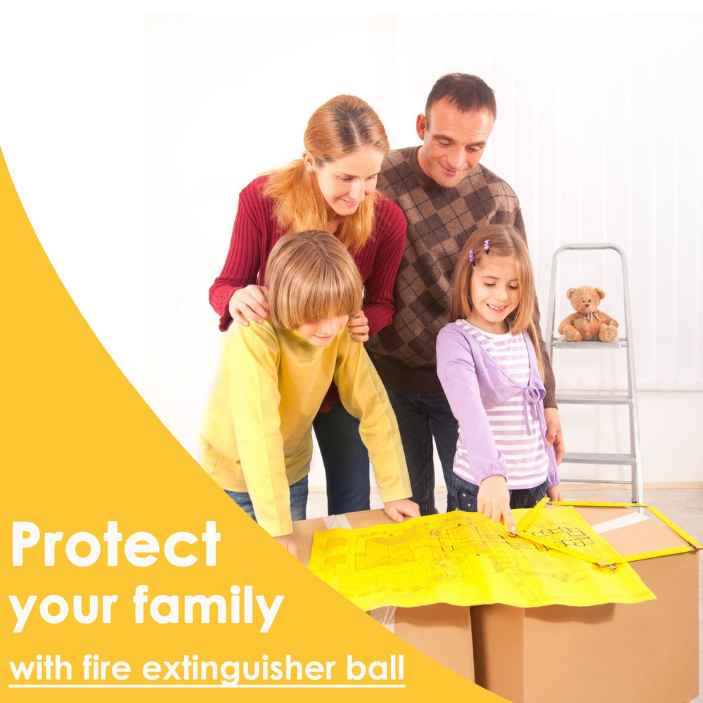 9 PACK Automatic Fire Ball Extinguisher With Bracket for ABCEF Type Fire