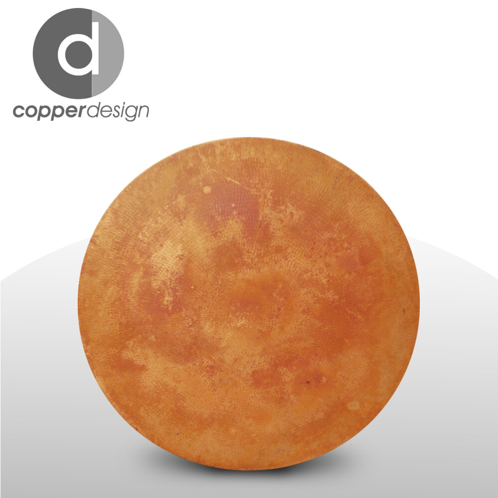 Copper Round Table top 24"x1.5"NO CUSTOMS TARIFFS