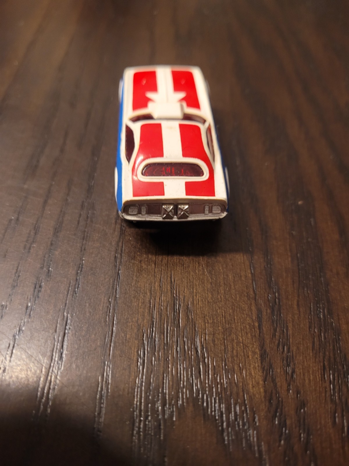 Vintage Aurora AFX Red/White/Blue Plymouth Cuda HO Slot Car