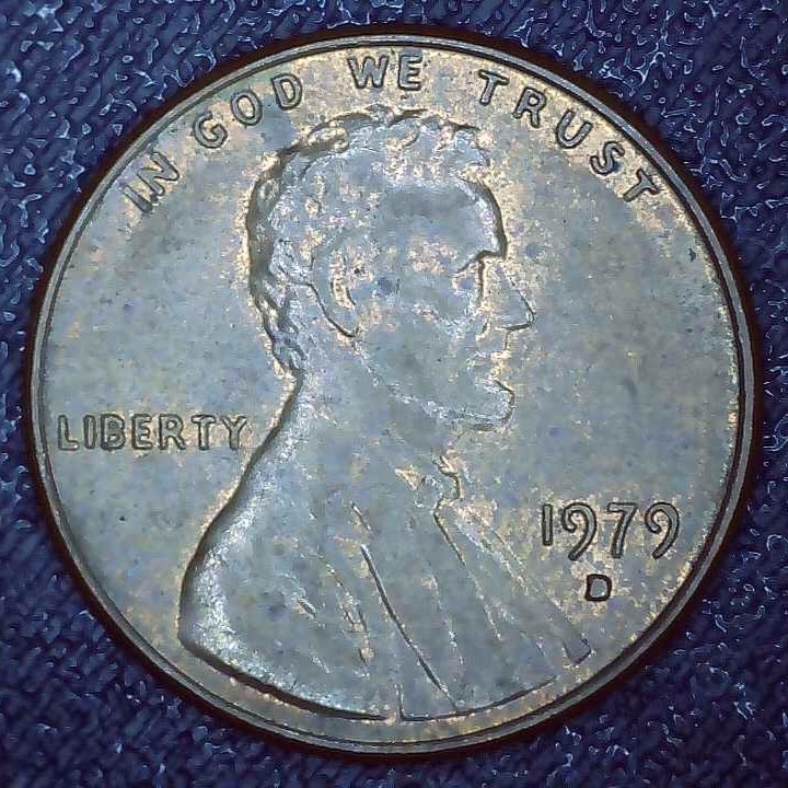 1979 D Lincoln Penny error repunched mintmark