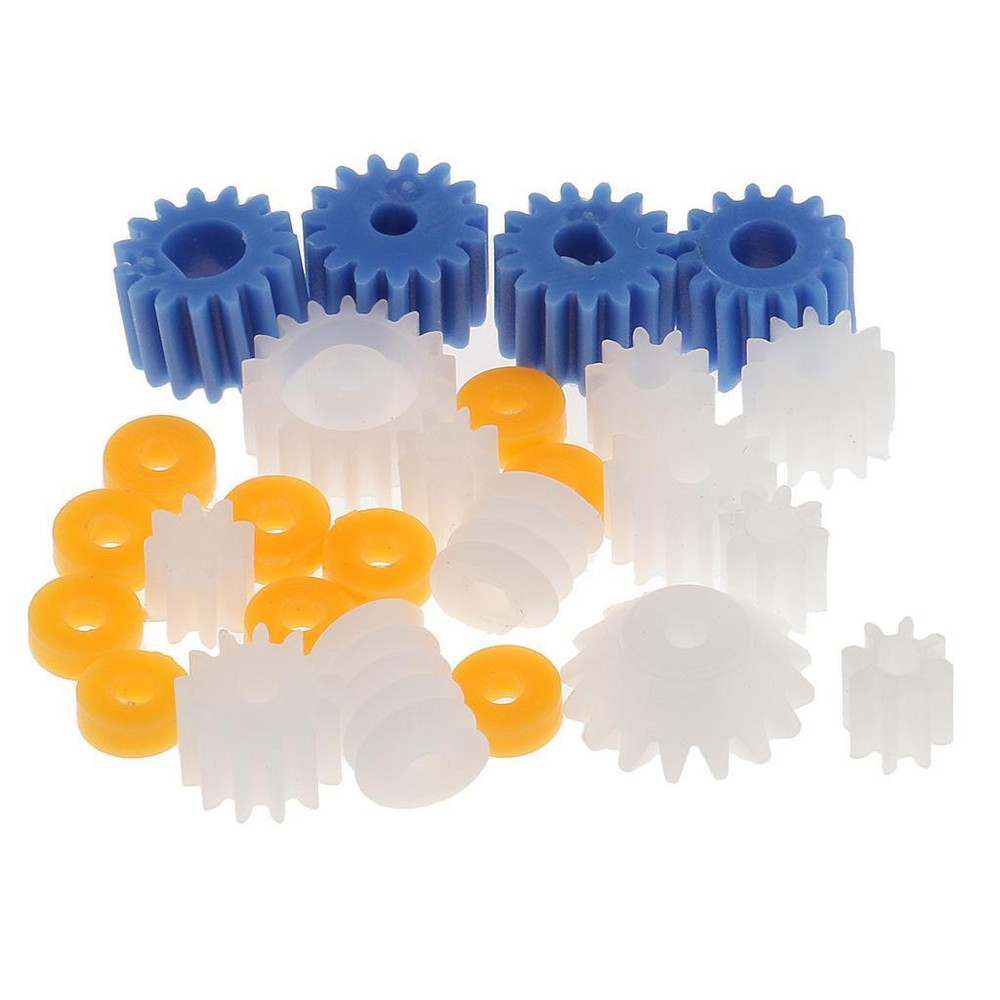 26Pieces Set Assorted Plastic Shaft Worn Gear DIY Kit