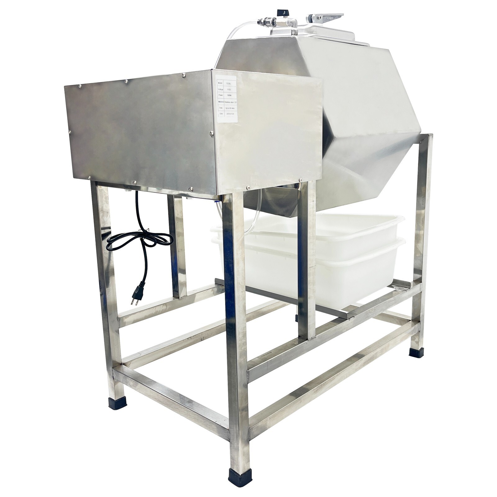 110V Vacuum Tumbler Marinator Meat Vegetable Marinating Machine 70L Food Vacuum