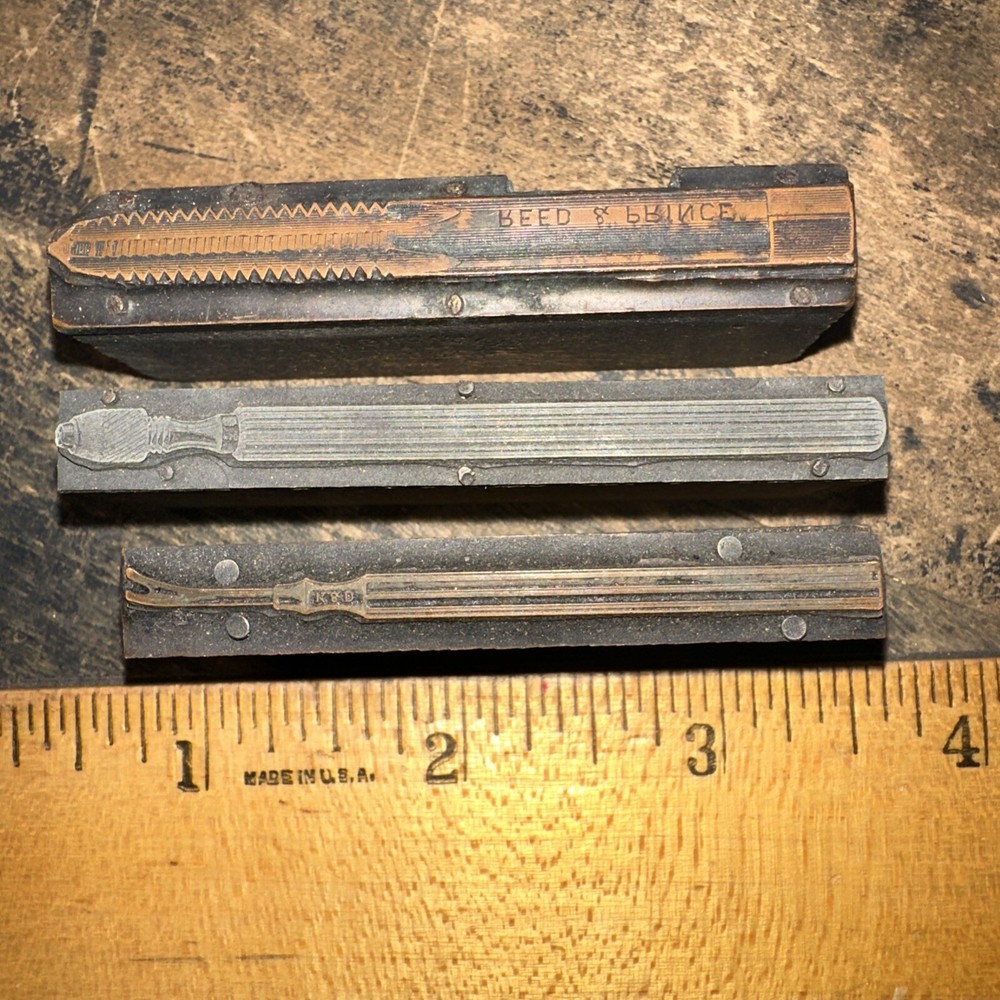 Printing Blocks ( Old Speciality Tools ) Type Cut Blocks