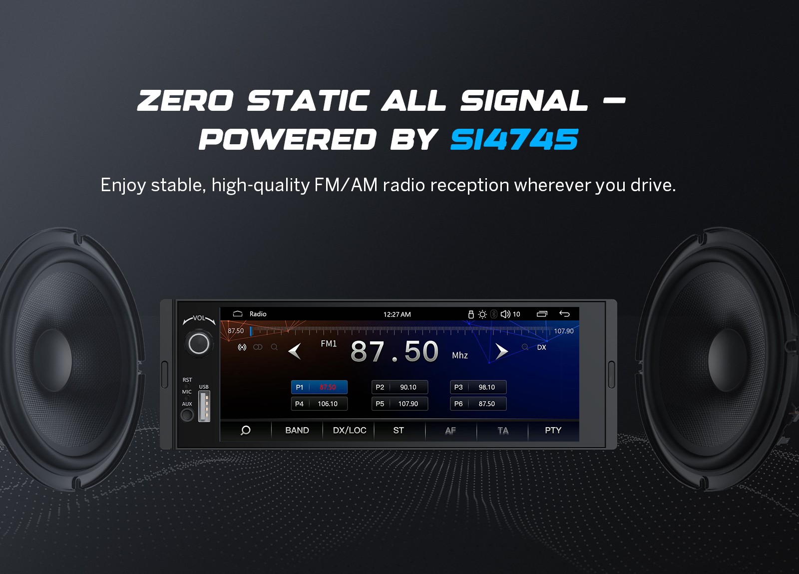 Eonon X3U 6.36inch IPS Single DIN Wireless Android Auto CarPlay Car Stereo Radio