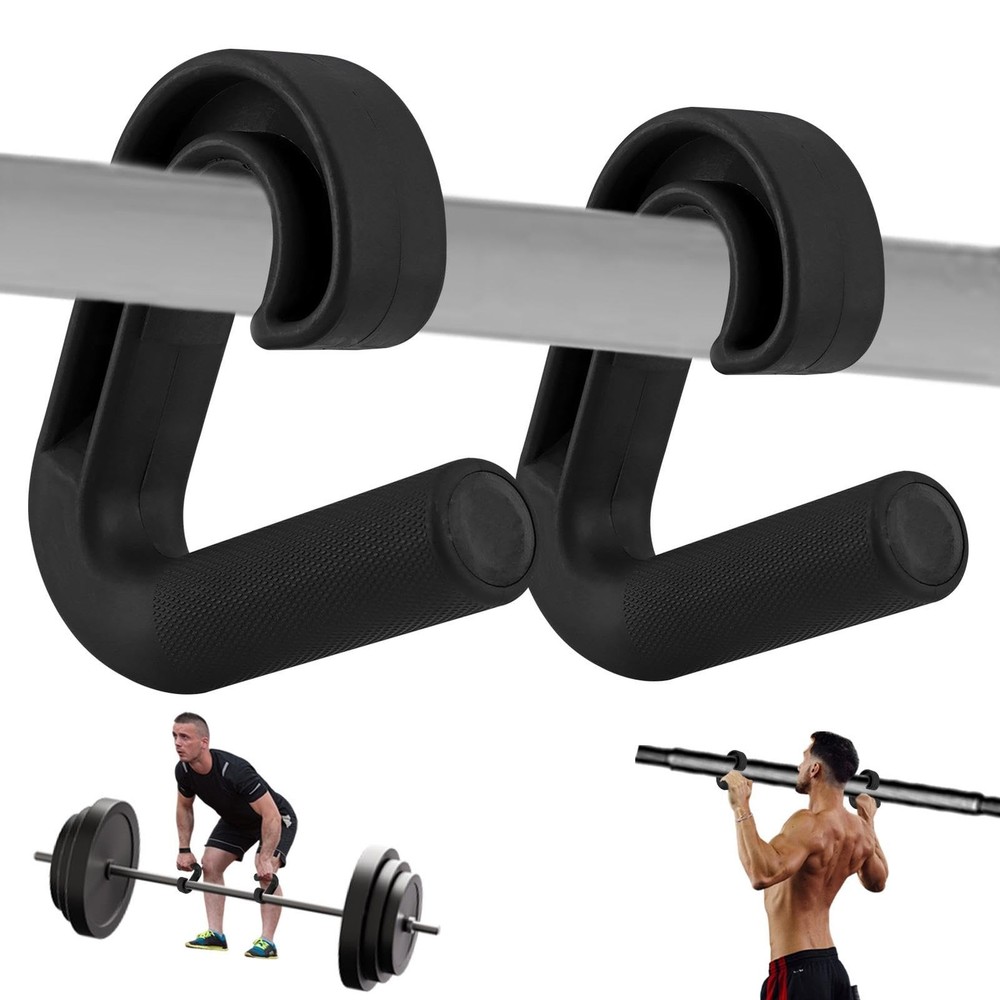 XuYelora Neutral Grip Handle Attachment for Pull-up Bars, 1 Pair Black