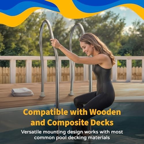 Aluminum Deck Flanges for Pool Ladder Pair