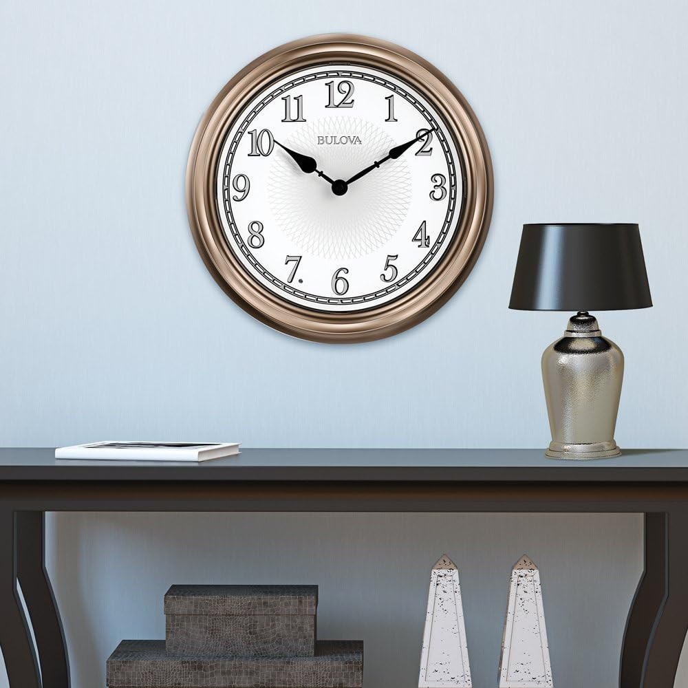 C4826 Light Time Wall Clock, Champagne