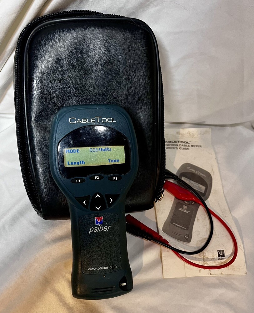 Psiber Data CableTool CT-50 Multifunction Cable Meter with Case and Leads