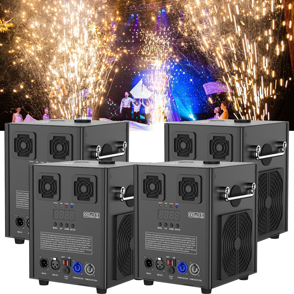 700W Cold Spark Machine Firework Machine Stage Effect DJ Party Wedding & Remote