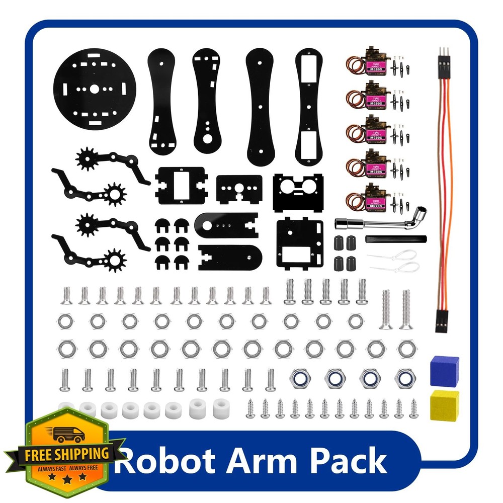 ACEBOTT Robot Arm Kit: STEM Coding Robot, Ages 8-16, QD007