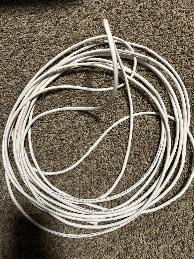 Condumex Audio Cable 30'  16 AWG 4 White