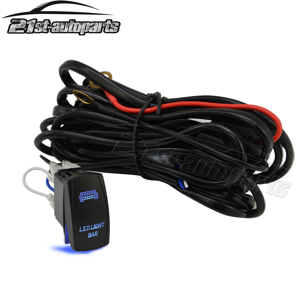 For 2006-2010 Hummer H3 Bumper 32" Wide View Curved LED Light Bar Switch Wire