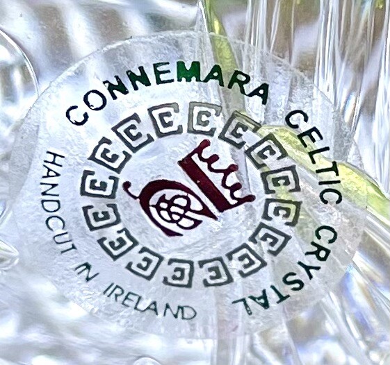 Connemara Celtic Crystal Demonstration Bowl. Handmade. 4” Diameter. Pristine.