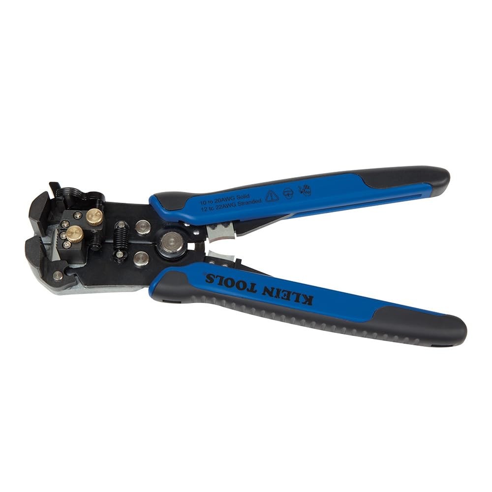 80013 Wire Stripper / Ratcheting Crimper, Electrical Red, Black