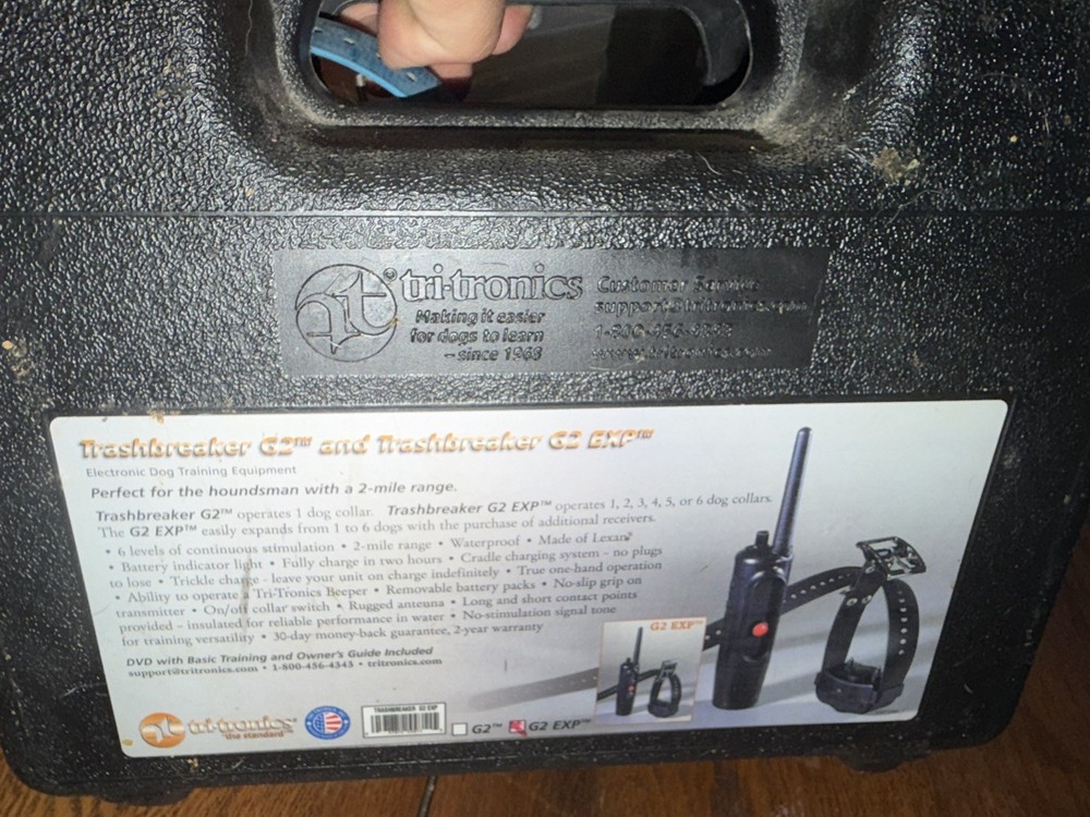 Tri-Tronics Trashbreaker G2 EXP Electronic Dog 3 E Collar Shock Needs Battery