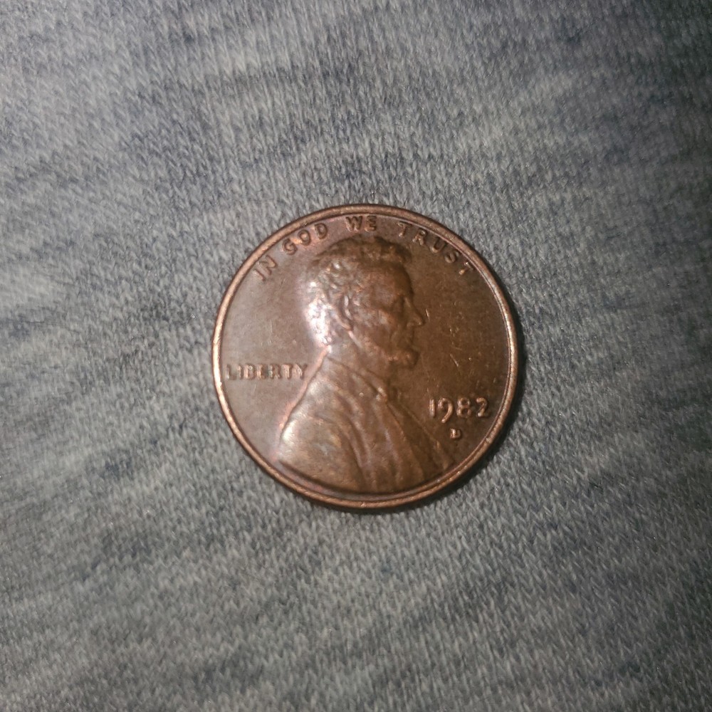1982 D Penny 3.1 grams Rare