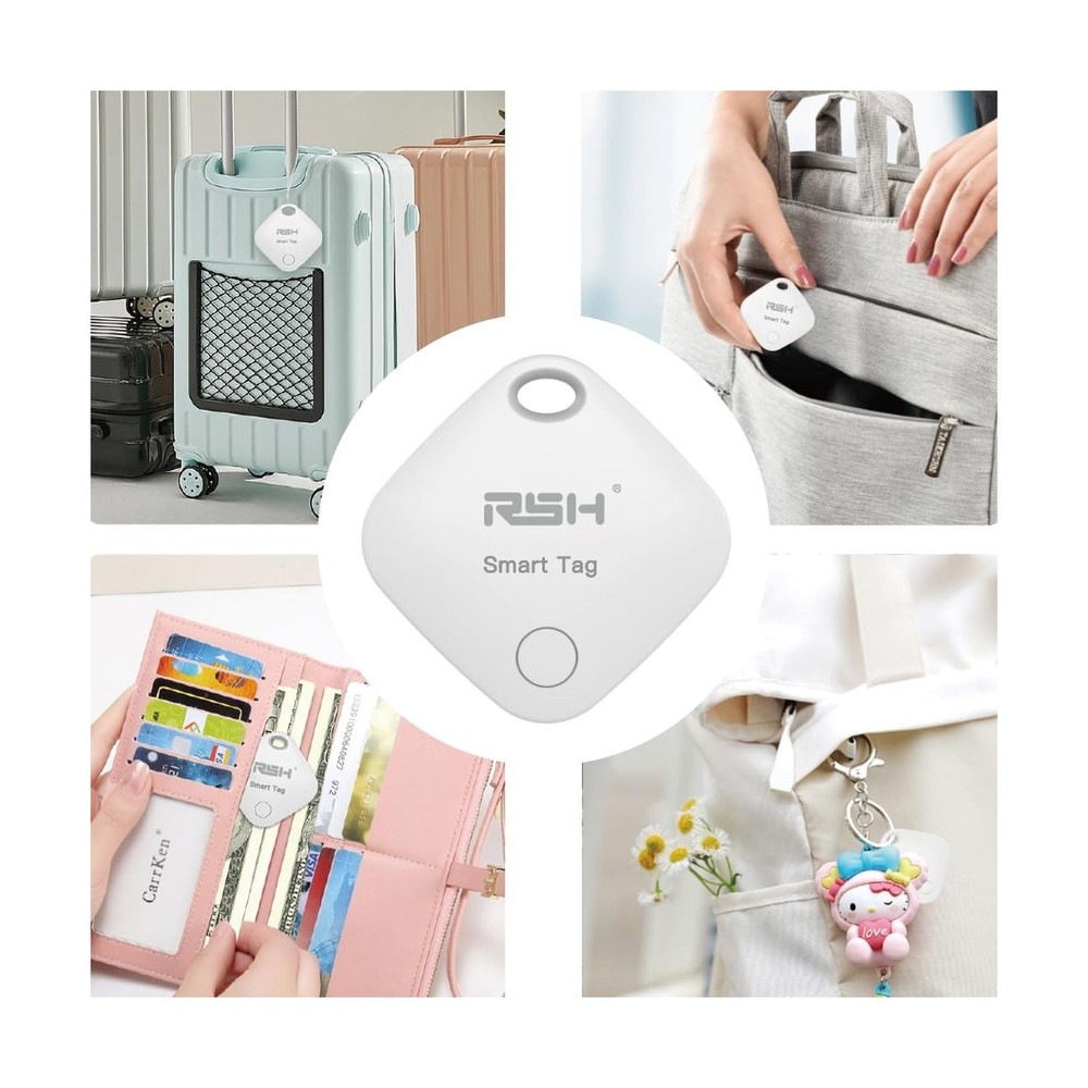 Air Tracker Tag 4 Pack Bluetooth Luggage Tracker tag Locator Works ... Fast Ship