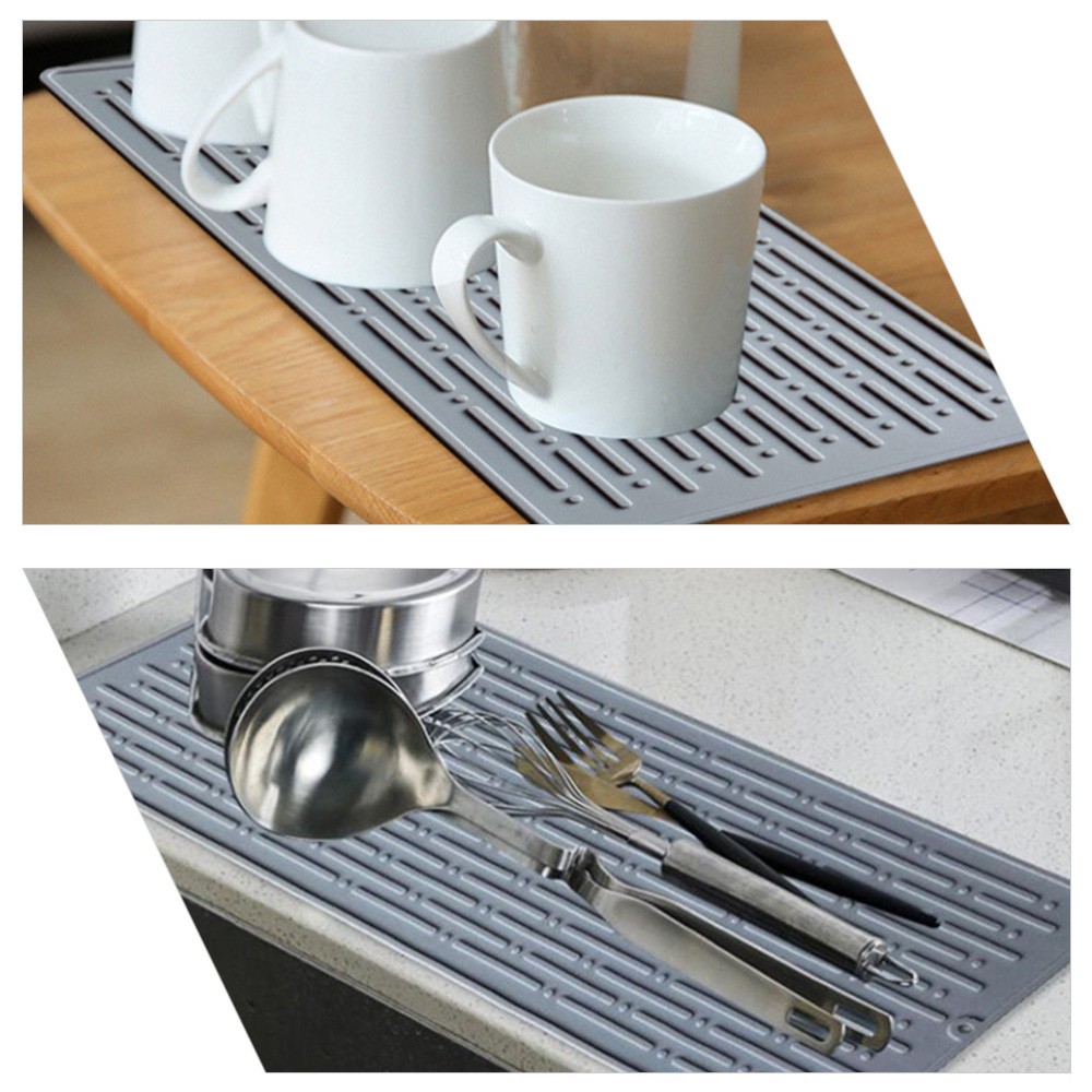 Kitchen Super Absorbent Draining Mat Dish Drying Mats for Dishes