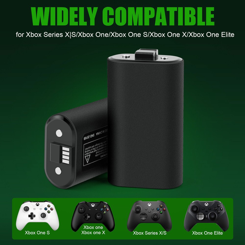 For Xbox One/One X/One S Elite Controller Battery Charging Dock Station+2Battery