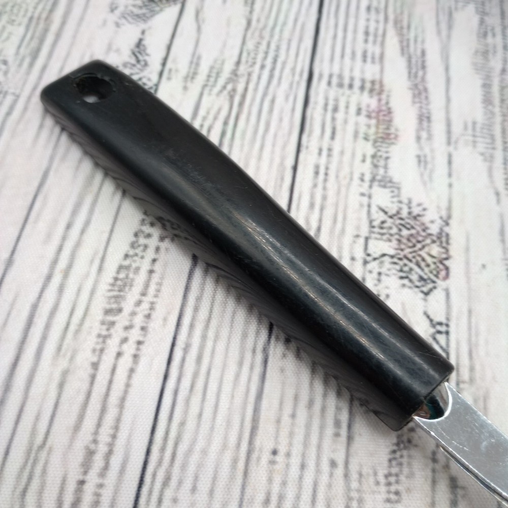 Ekco Small Server Spatula & Cheese Plane Slicer Cutter Black Plastic Handle