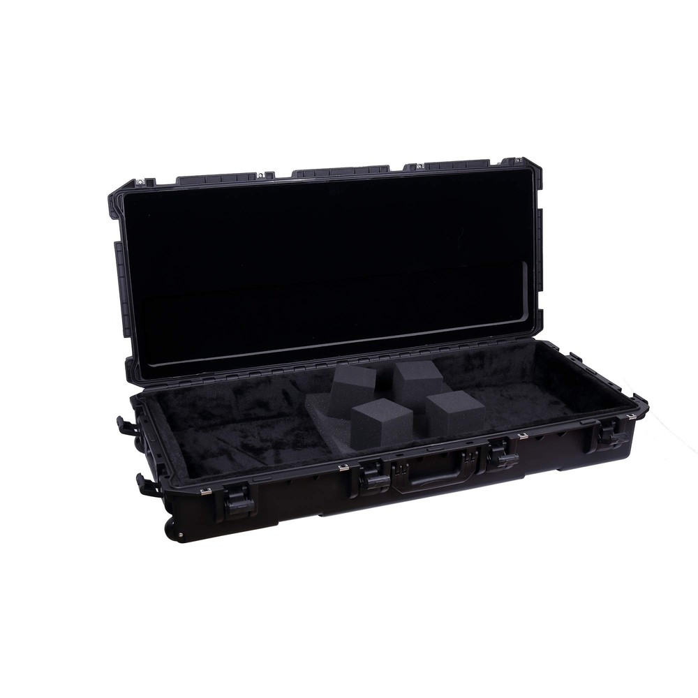Crossrock 61-note Keyboard Case, Injection Molded PE Flight Case With Wheels ...