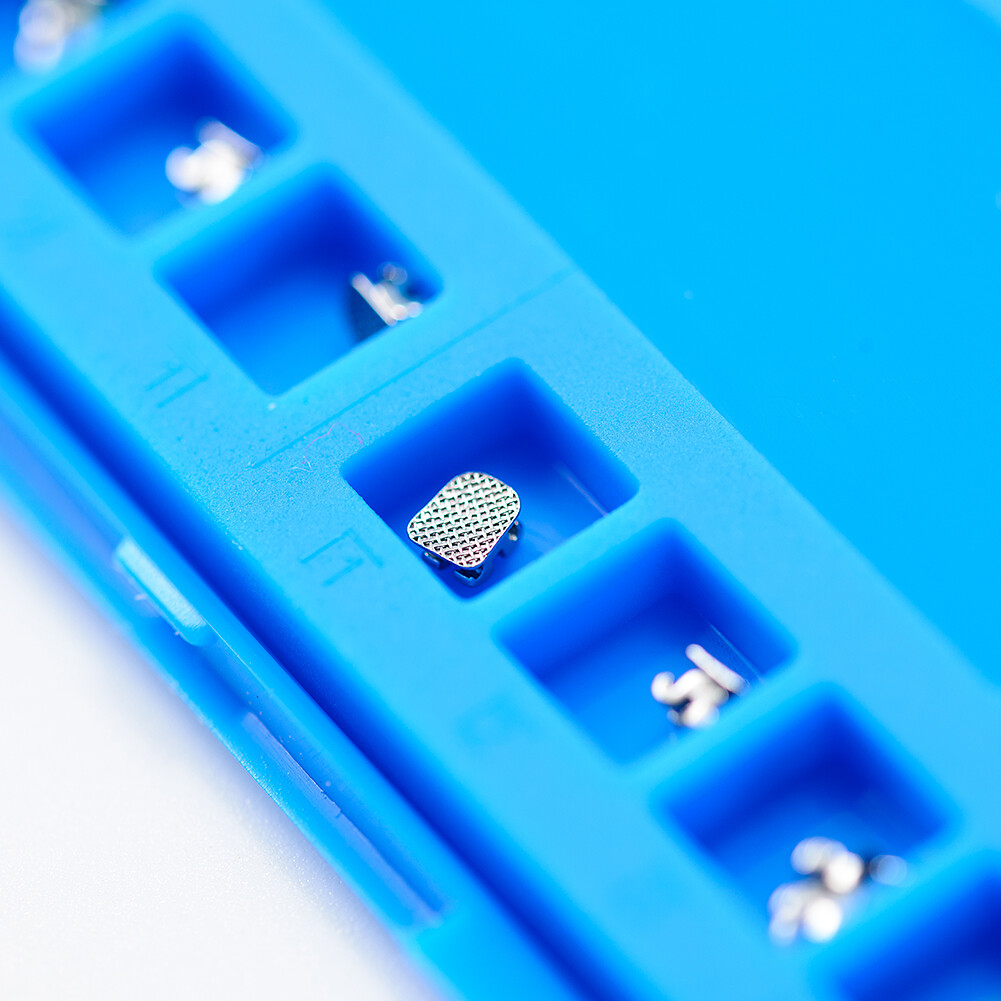 EASYINSMILE Dental Orthodontic Brackets Mini Metal Braces Roth/MBT 022 hook 345